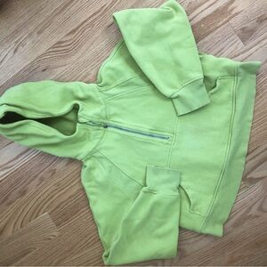 Lulu Scuba oversized half zip hoodie